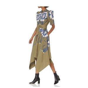 Making the Cut | Floral Print Ruffle Sleeve Dress w/ Tie Waist | M